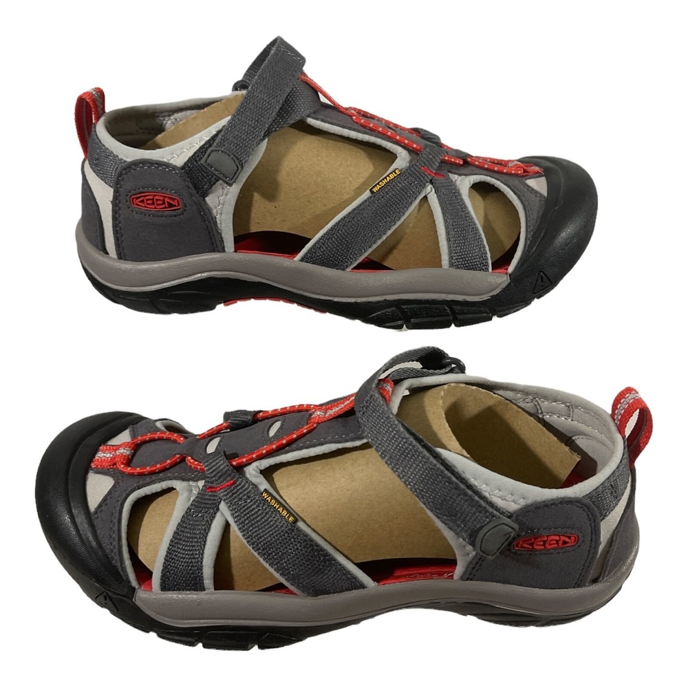 KEEN sandals size 6 gray and‎ orange Waterproof NEW!!